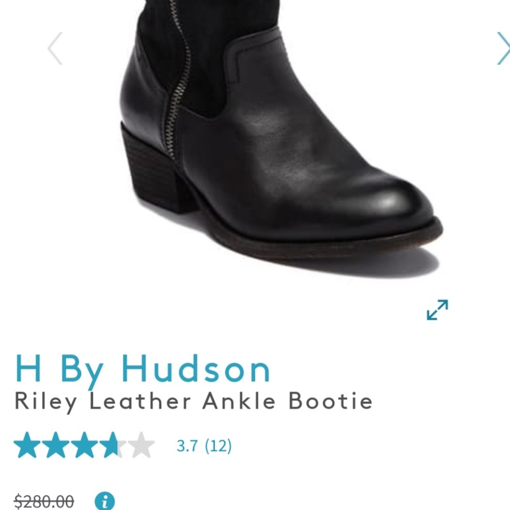 H BY HUDSON Riley Zip-Up Ankle Bootie - Picture 11 of 12